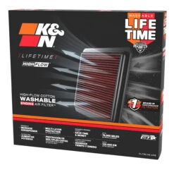 K&N High-Flow Original Lifetime Engine Air Filter - BMW M3 L6-3.0L F/I (2 PER BOX) -Auto Filter Shop 12288 2 angle 15