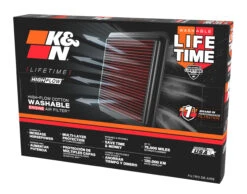 K&N High-Flow Original Lifetime Engine Air Filter - ALFA ROMEO 145/ 146/ 155/ FIAT -Auto Filter Shop 12289 2 angle 17