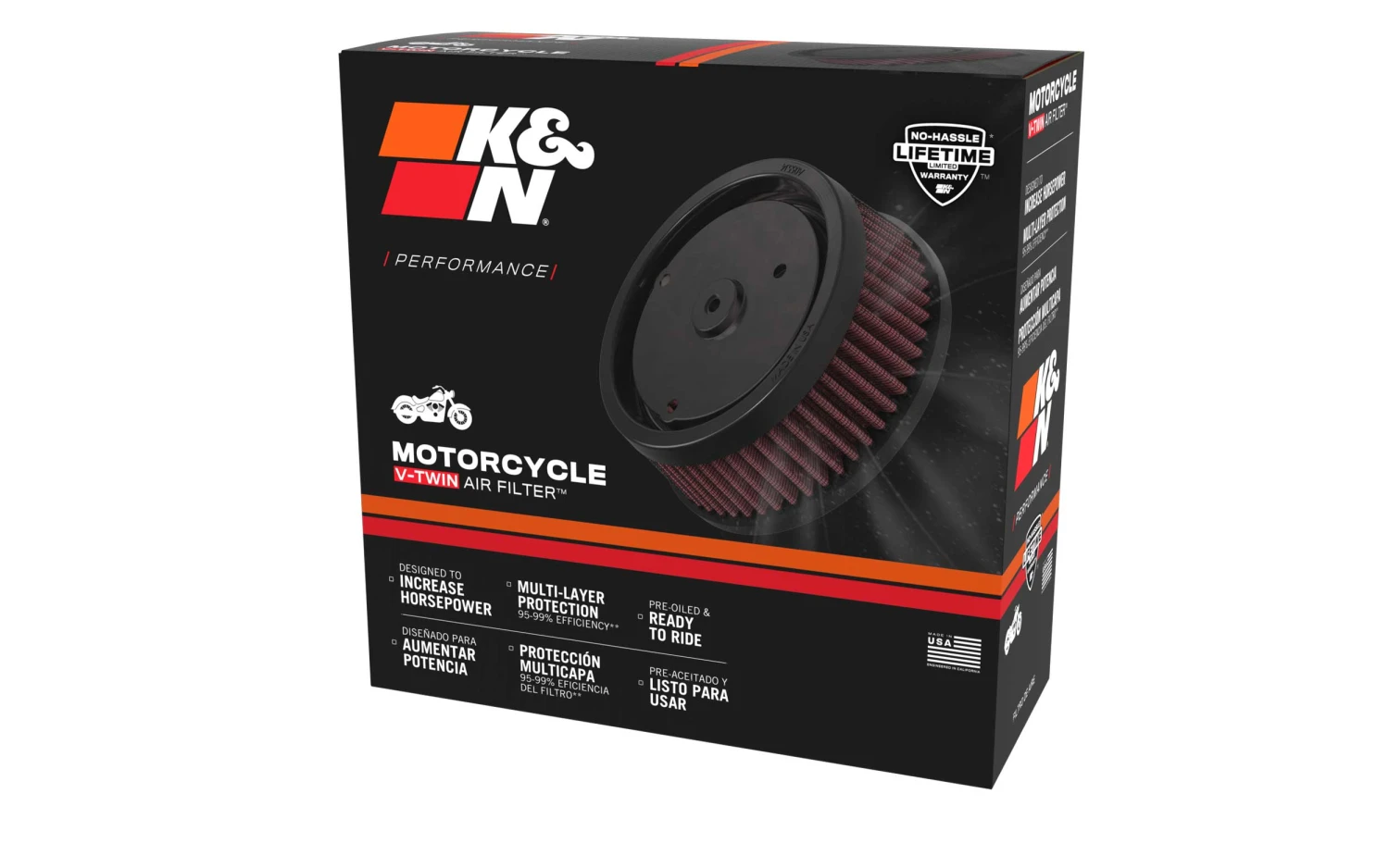 K&N High-Flow Original Lifetime Engine Air Filter - HARLEY DAVIDSON XG500/750 STREET 4 K&N High-Flow Original Lifetime Engine Air Filter - HARLEY DAVIDSON XG500/750 STREET - Image 4