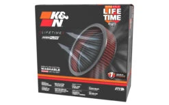 K&N High-Flow Original Universal Air Filter - 11"OD, 9-1/4"ID, 6"H -Auto Filter Shop 14218 8 angle 10