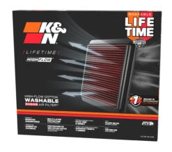 K&N High-Flow Original Lifetime Engine Air Filter - CHEVROLET CAMARO V6-3.6/V8-6.2L 23 K&N High-Flow Original Lifetime Engine Air Filter - CHEVROLET CAMARO V6-3.6/V8-6.2L -Auto Filter Shop 14652 5 angle 2
