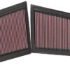 K&N High-Flow Original Lifetime Engine Air Filter - MERCEDES C280/320 V6-3.0L DSL (2 PER BOX) -Auto Filter Shop 33 2940 2