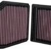 K&N High-Flow Original Lifetime Engine Air Filter - BMW M550i V8-4.4L F/I (2 PER BOX) -Auto Filter Shop 33 3155