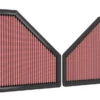 K&N High-Flow Original Lifetime Engine Air Filter - BMW M3 L6-3.0L F/I (2 PER BOX) -Auto Filter Shop 33 3171 1