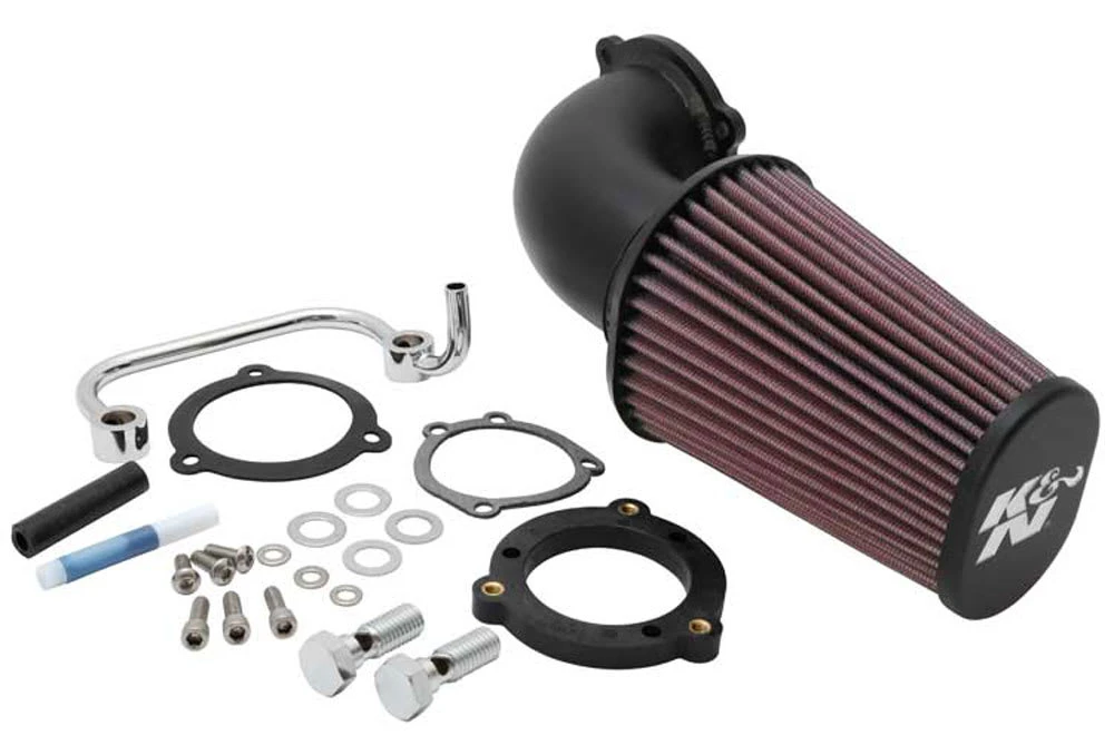 K&N Cold Air Intake - High-flow, Roto-mold Tube - HARLEY SPORTSTER 883/1200CC 1 K&N Cold Air Intake - High-flow, Roto-mold Tube - HARLEY SPORTSTER 883/1200CC