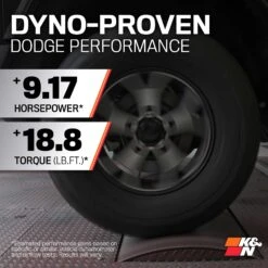 K&N Cold Air Intake - High-flow, Roto-mold Tube - DODGE RAM, L6-5.9L, TURBO DSL -Auto Filter Shop 57 1525 Performance