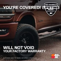 K&N Cold Air Intake - High-flow, Roto-mold Tube - DODGE RAM, L6-5.9L, TURBO DSL -Auto Filter Shop 57 1525 WTY