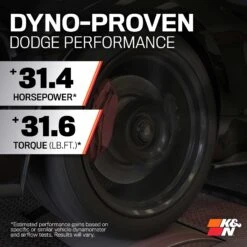 K&N Cold Air Intake - High-flow, Roto-mold Tube - DODGE MAGNUM/CHRYSLER 300, V8 -Auto Filter Shop 57 1542 Perform 1