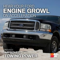 K&N Cold Air Intake - High-flow, Roto-mold Tube - FORD F-SERIES & EXCURSION, V8-6.0L -Auto Filter Shop 57 2546 1 Sound 1