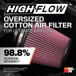 K&N Cold Air Intake - High-flow, Roto-mold Tube - FORD/LINCOLN F150/MARK LT, V8-5.4L -Auto Filter Shop 57 2556 Efficiency 1