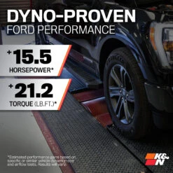 K&N Cold Air Intake - High-flow, Roto-mold Tube - FORD/LINCOLN F150/MARK LT, V8-5.4L -Auto Filter Shop 57 2556 Performance 1