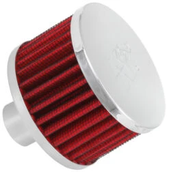K&N Vent/ Breather Air Filter - Push-In - 1" O.D. Flange - 3" O.D - 2"H