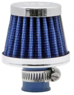 K&N Vent/ Breather Air Filter - Clamp-on - 3/8" I.D. Flange - 2" X 1-3/8" O.D - 1-3/4"H -Auto Filter Shop 62 1600BL Side 1