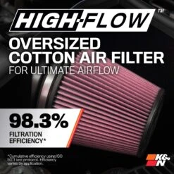 K&N Cold Air Intake - High-flow, Roto-mold Tube - DODGE/RAM 1500 V8-5.7LHEMI 17 K&N Cold Air Intake - High-flow, Roto-mold Tube - DODGE/RAM 1500 V8-5.7LHEMI -Auto Filter Shop 63 1561 Efficiency 1