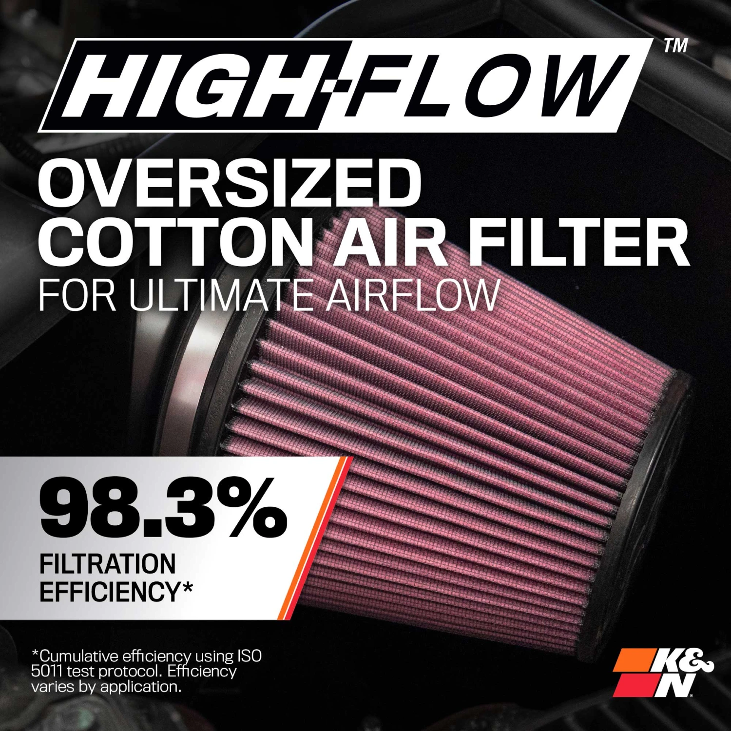 K&N Cold Air Intake - High-flow, Roto-mold Tube - DODGE/RAM 1500 V8-5.7LHEMI 4 K&N Cold Air Intake - High-flow, Roto-mold Tube - DODGE/RAM 1500 V8-5.7LHEMI - Image 4