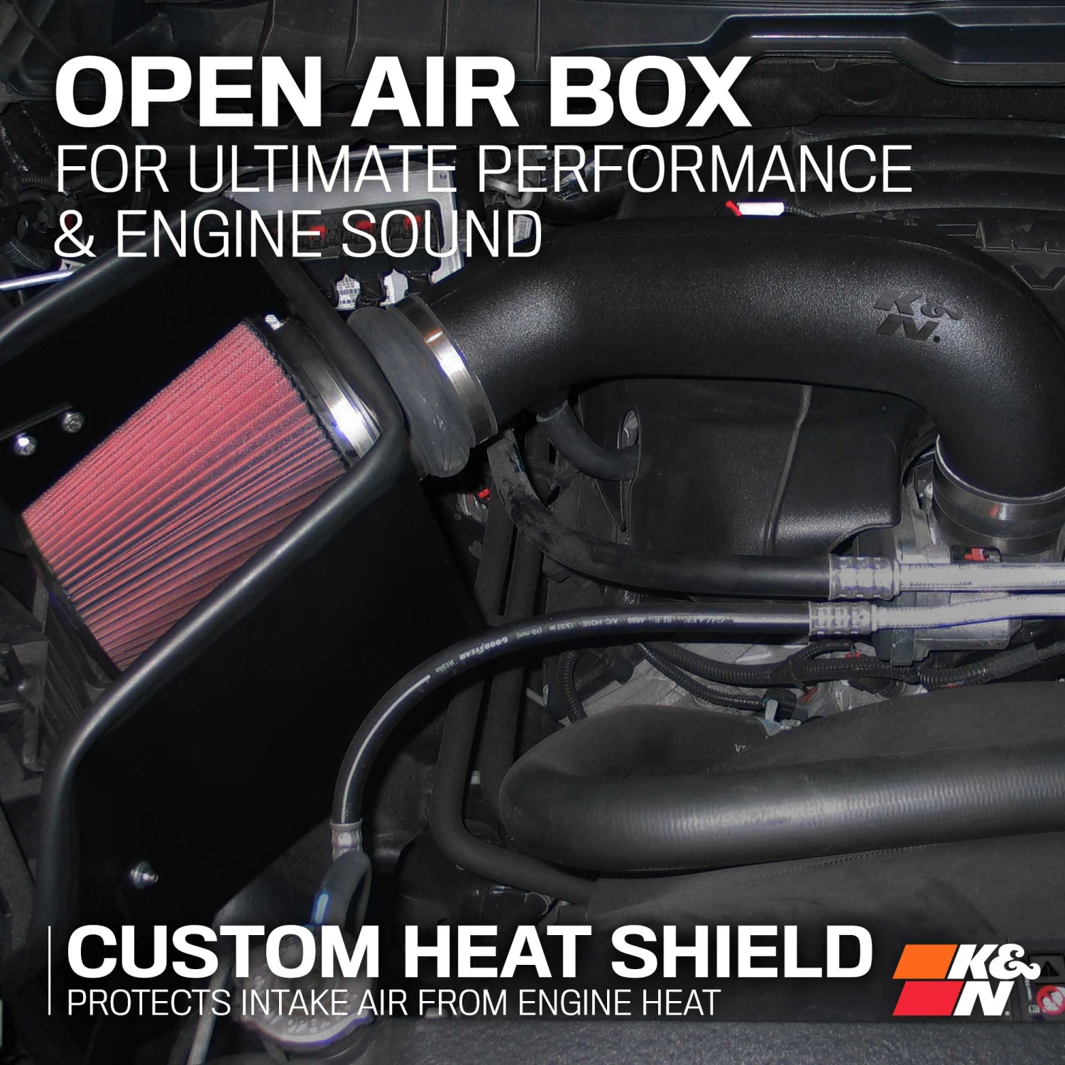 K&N Cold Air Intake - High-flow, Roto-mold Tube - DODGE/RAM 1500 V8-5.7LHEMI 6 K&N Cold Air Intake - High-flow, Roto-mold Tube - DODGE/RAM 1500 V8-5.7LHEMI - Image 6