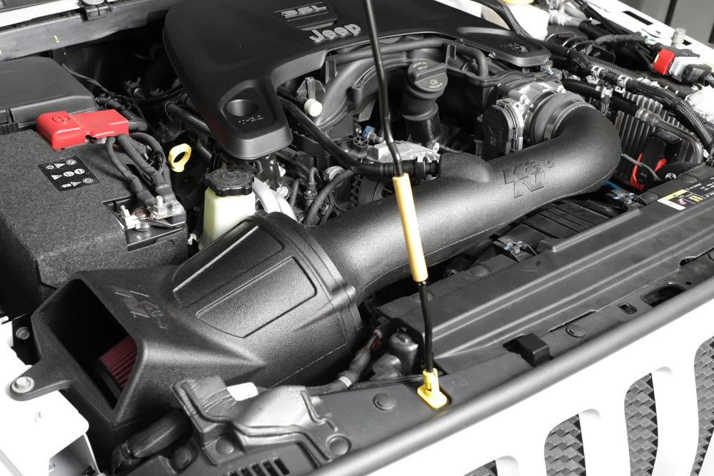 K&N Cold Air Intake - High-flow, Roto-mold Tube - JEEP WRANGLER JL V6-3.6L 16 K&N Cold Air Intake - High-flow, Roto-mold Tube - JEEP WRANGLER JL V6-3.6L - Image 16