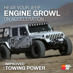 K&N Cold Air Intake - High-flow, Roto-mold Tube - JEEP WRANGLER JL V6-3.6L 23 K&N Cold Air Intake - High-flow, Roto-mold Tube - JEEP WRANGLER JL V6-3.6L -Auto Filter Shop 63 1576 Sound