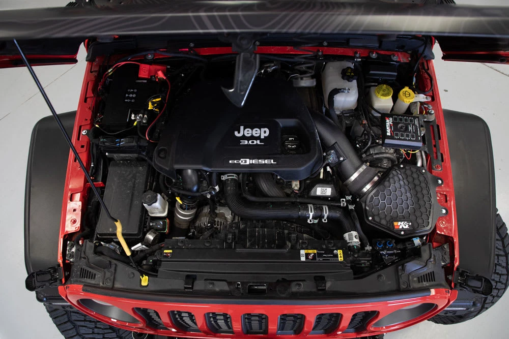 K&N Cold Air Intake - High-flow, Roto-mold Tube - JEEP WRANGLER JL V6-3.0L DSL 15 K&N Cold Air Intake - High-flow, Roto-mold Tube - JEEP WRANGLER JL V6-3.0L DSL - Image 15