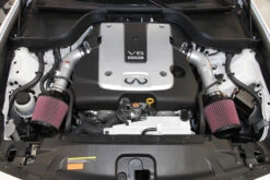 K&N Cold Air Intake - High-flow, Aluminum Tube - NISSAN/INFINITI 370Z/G37 V6-3.7L , SILVE -Auto Filter Shop 69 7078TS Eng 1