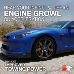 K&N Cold Air Intake - High-flow, Aluminum Tube - NISSAN/INFINITI 370Z/G37 V6-3.7L , SILVE -Auto Filter Shop 69 7078TS Sound