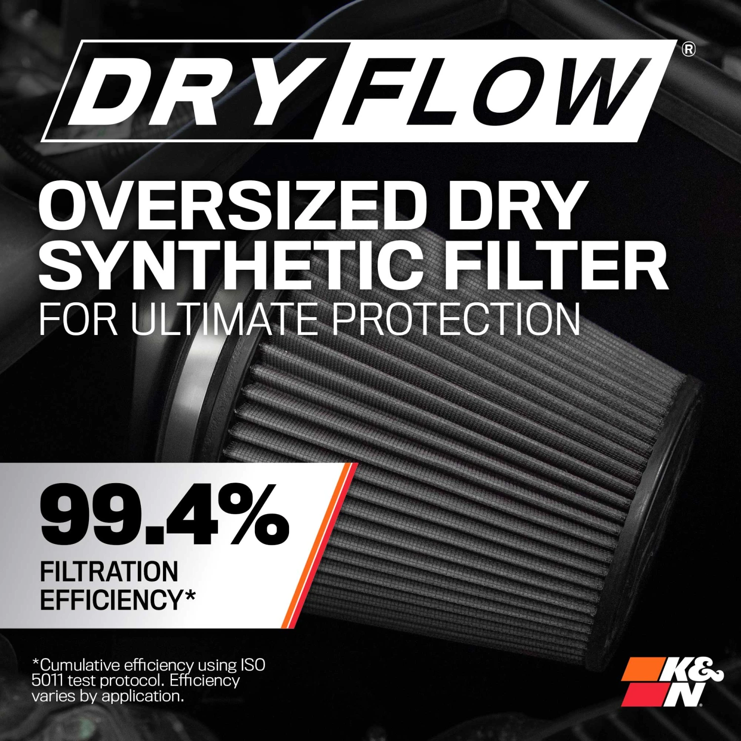 K&N Cold Air Intake - Dryflow, Aluminum Tube - DODGE/CHRYSLER V8-5.7/6.1L 4 K&N Cold Air Intake - Dryflow, Aluminum Tube - DODGE/CHRYSLER V8-5.7/6.1L - Image 4
