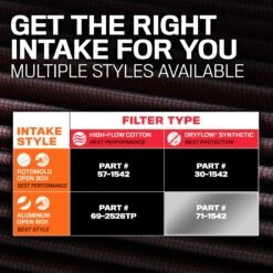 K&N Cold Air Intake - Dryflow, Aluminum Tube - DODGE/CHRYSLER V8-5.7/6.1L 27 K&N Cold Air Intake - Dryflow, Aluminum Tube - DODGE/CHRYSLER V8-5.7/6.1L -Auto Filter Shop 71 1542 Options