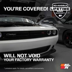 K&N Cold Air Intake - Dryflow, Aluminum Tube - DODGE/CHRYSLER V8-5.7/6.1L 25 K&N Cold Air Intake - Dryflow, Aluminum Tube - DODGE/CHRYSLER V8-5.7/6.1L -Auto Filter Shop 71 1542 WTY
