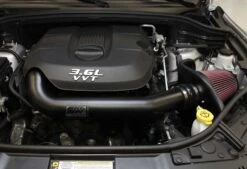 K&N Cold Air Intake - High-flow, Aluminum Tube - JEEP GRAND CHEROKEE, DODGE DURANGO V6 -Auto Filter Shop 77 1560KTK REV A Eng