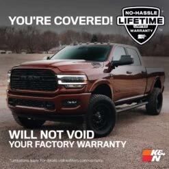 K&N Cold Air Intake - High-flow, Aluminum Tube - DODGE/RAM 1500 V8-5.7L -Auto Filter Shop 77 1561KP WTY