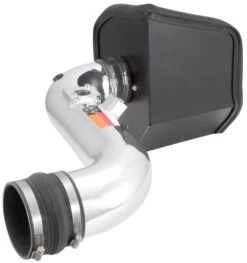 K&N Cold Air Intake - High-flow, Aluminum Tube - CHEVROLET/GMC/ SILVERADO/SIERRA, 6.6 27 K&N Cold Air Intake - High-flow, Aluminum Tube - CHEVROLET/GMC/ SILVERADO/SIERRA, 6.6 -Auto Filter Shop 77 3077KP REV A Angle 1