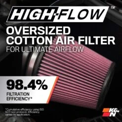 K&N Cold Air Intake - High-flow, Aluminum Tube - CHEVROLET/GMC 1500 V8-5.3/6.2L -Auto Filter Shop 77 3082KP Efficiency