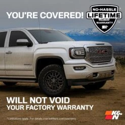 K&N Cold Air Intake - High-flow, Aluminum Tube - CHEVROLET/GMC 1500 V8-5.3/6.2L -Auto Filter Shop 77 3082KP WTY