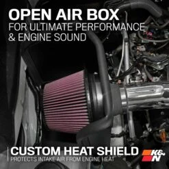 K&N Cold Air Intake - High-flow, Aluminum Tube - TOYOTA TACOMA V6-3.5L 26 K&N Cold Air Intake - High-flow, Aluminum Tube - TOYOTA TACOMA V6-3.5L -Auto Filter Shop 77 9039KP HeatShield 1