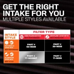 K&N Cold Air Intake - High-flow, Aluminum Tube - TOYOTA TACOMA V6-3.5L 31 K&N Cold Air Intake - High-flow, Aluminum Tube - TOYOTA TACOMA V6-3.5L -Auto Filter Shop 77 9039KP Options 1