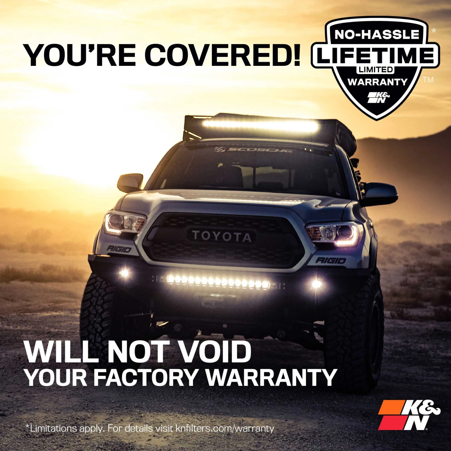 K&N Cold Air Intake - High-flow, Aluminum Tube - TOYOTA TACOMA V6-3.5L 11 K&N Cold Air Intake - High-flow, Aluminum Tube - TOYOTA TACOMA V6-3.5L - Image 11