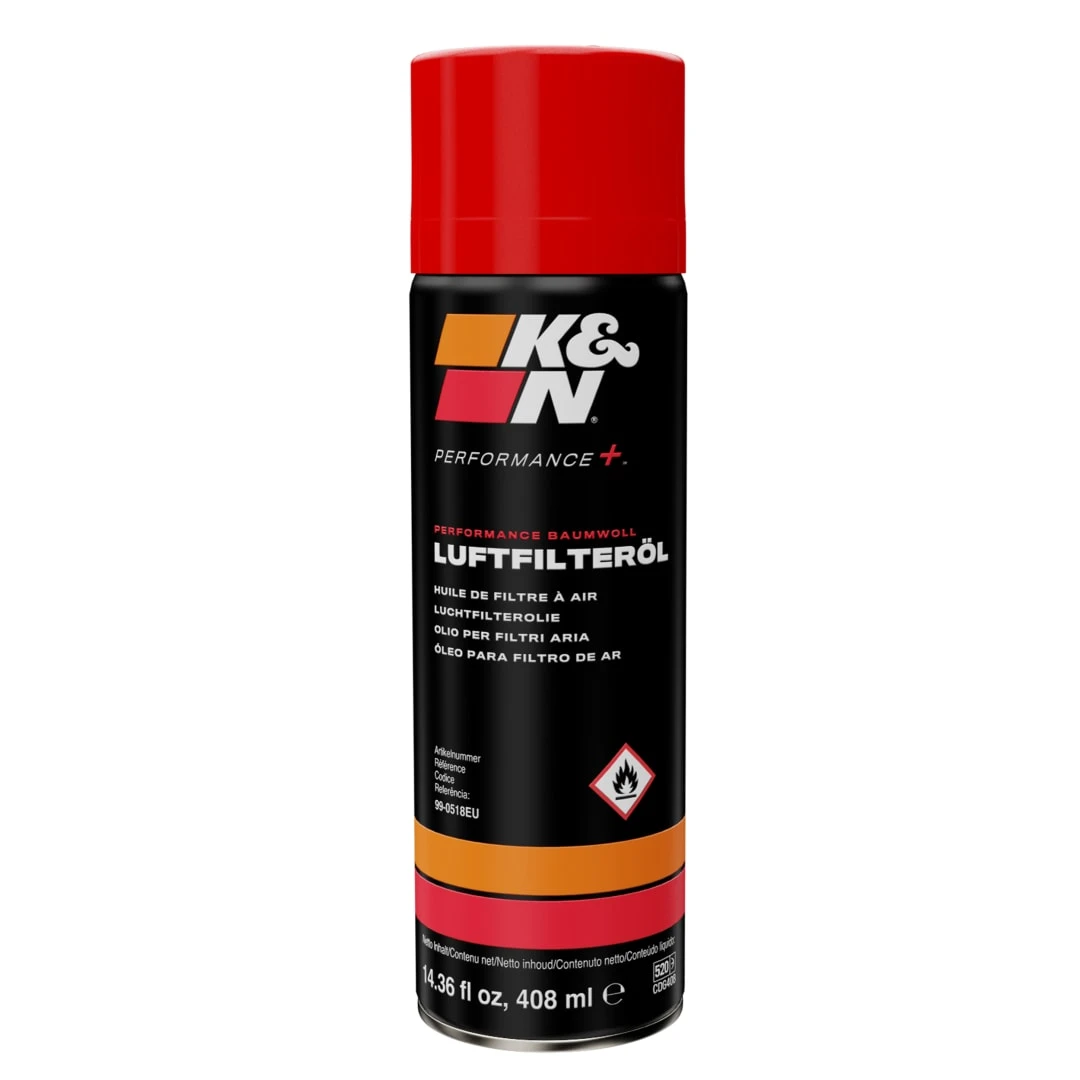 99-0518EU K&N Air Filter Oil 14.36 Fl Oz/408 Ml Aerosol Spray- Non-US 1 99-0518EU K&N Air Filter Oil 14.36 Fl Oz/408 Ml Aerosol Spray- Non-US