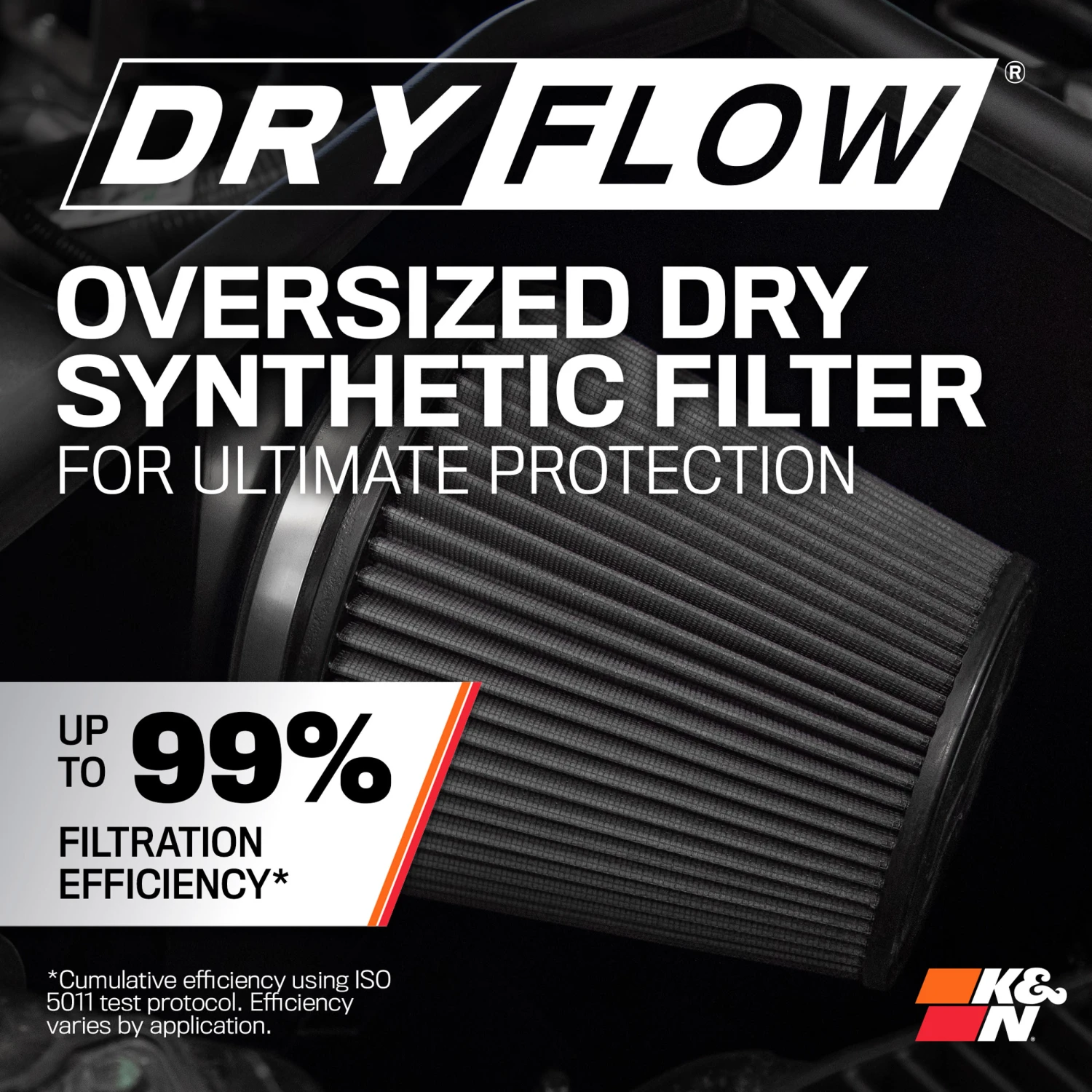 Cold Air Intake - Dryflow, Aluminum Tube - FORD F150 V8-5.0L 4 Cold Air Intake - Dryflow, Aluminum Tube - FORD F150 V8-5.0L - Image 4