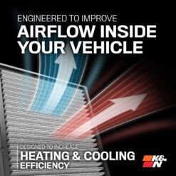 K&N Cabin Air Filter 16 K&N Cabin Air Filter -Auto Filter Shop CABIN AIRFLOW 48
