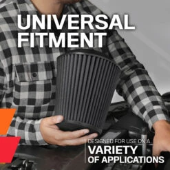 K&N Dryflow Universal Air Filter - 3-1/2" FLG; 6"B, 5-1/4T; 8-3/4H 15 K&N Dryflow Universal Air Filter - 3-1/2" FLG; 6"B, 5-1/4T; 8-3/4H -Auto Filter Shop Desiged Univsyntic 33