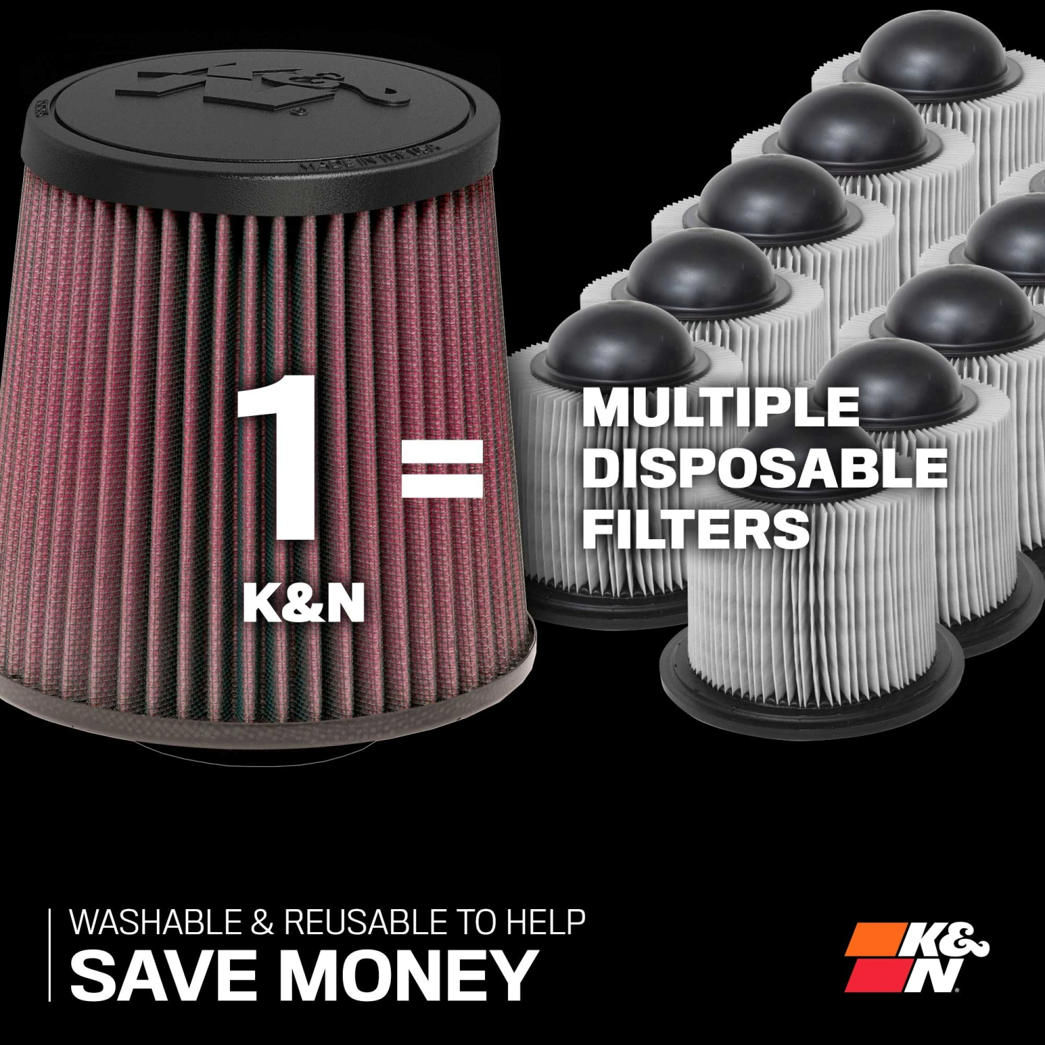 K&N High-Flow Original Lifetime Engine Air Filter - BUICK CENTURY V6-3.1L F/I 2 K&N High-Flow Original Lifetime Engine Air Filter - BUICK CENTURY V6-3.1L F/I - Image 2