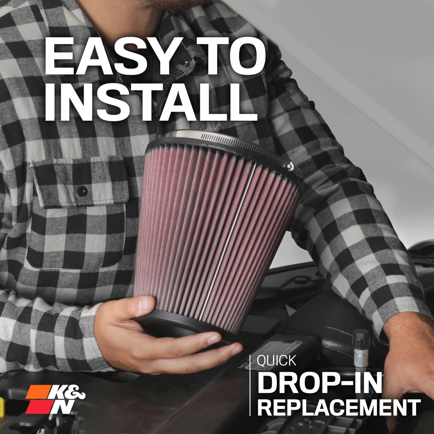 K&N High-Flow Original Lifetime Engine Air Filter - FORD MONDEO IV L4-2.2L DSL 7 K&N High-Flow Original Lifetime Engine Air Filter - FORD MONDEO IV L4-2.2L DSL - Image 7