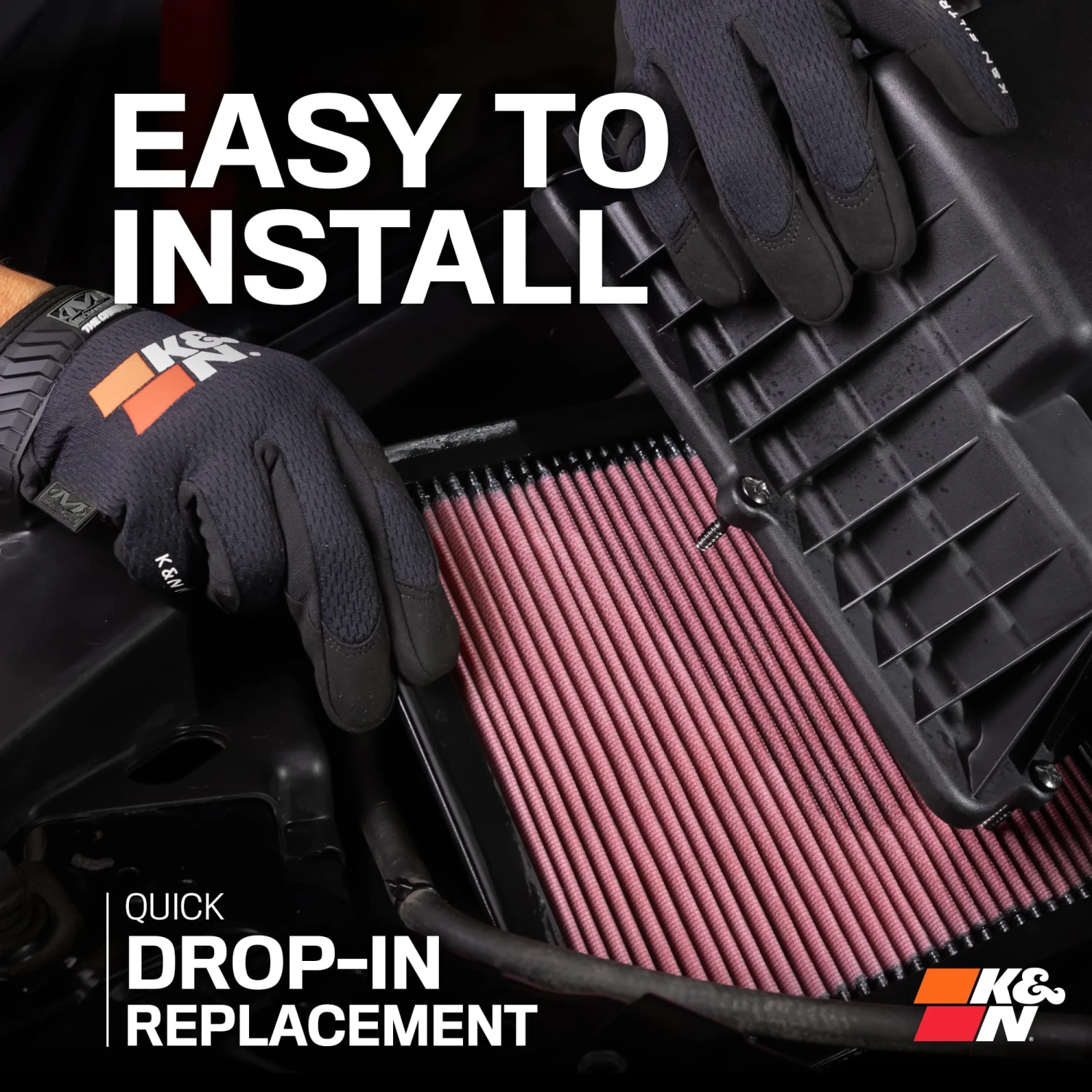 K&N High-Flow Original Lifetime Engine Air Filter - FORD VAN V8-7.3L DIESEL 8 K&N High-Flow Original Lifetime Engine Air Filter - FORD VAN V8-7.3L DIESEL - Image 8