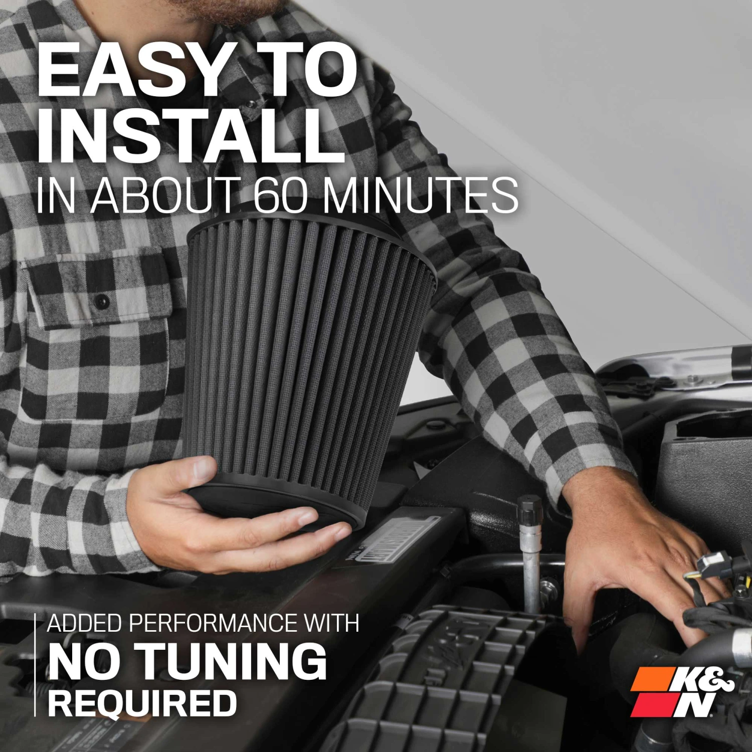 K&N Cold Air Intake - Dryflow, Aluminum Tube - DODGE/CHRYSLER V8-5.7/6.1L 8 K&N Cold Air Intake - Dryflow, Aluminum Tube - DODGE/CHRYSLER V8-5.7/6.1L - Image 8