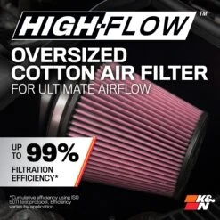 K&N Cold Air Intake - High-flow, Aluminum Tube - INFINITI G35, V6-3.5L -Auto Filter Shop Intake Efficiency 1 372