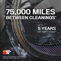 K&N High-Flow Original Lifetime Engine Air Filter - GM TRUCKS V8-350/454 -Auto Filter Shop MAINT 2ROUND 35