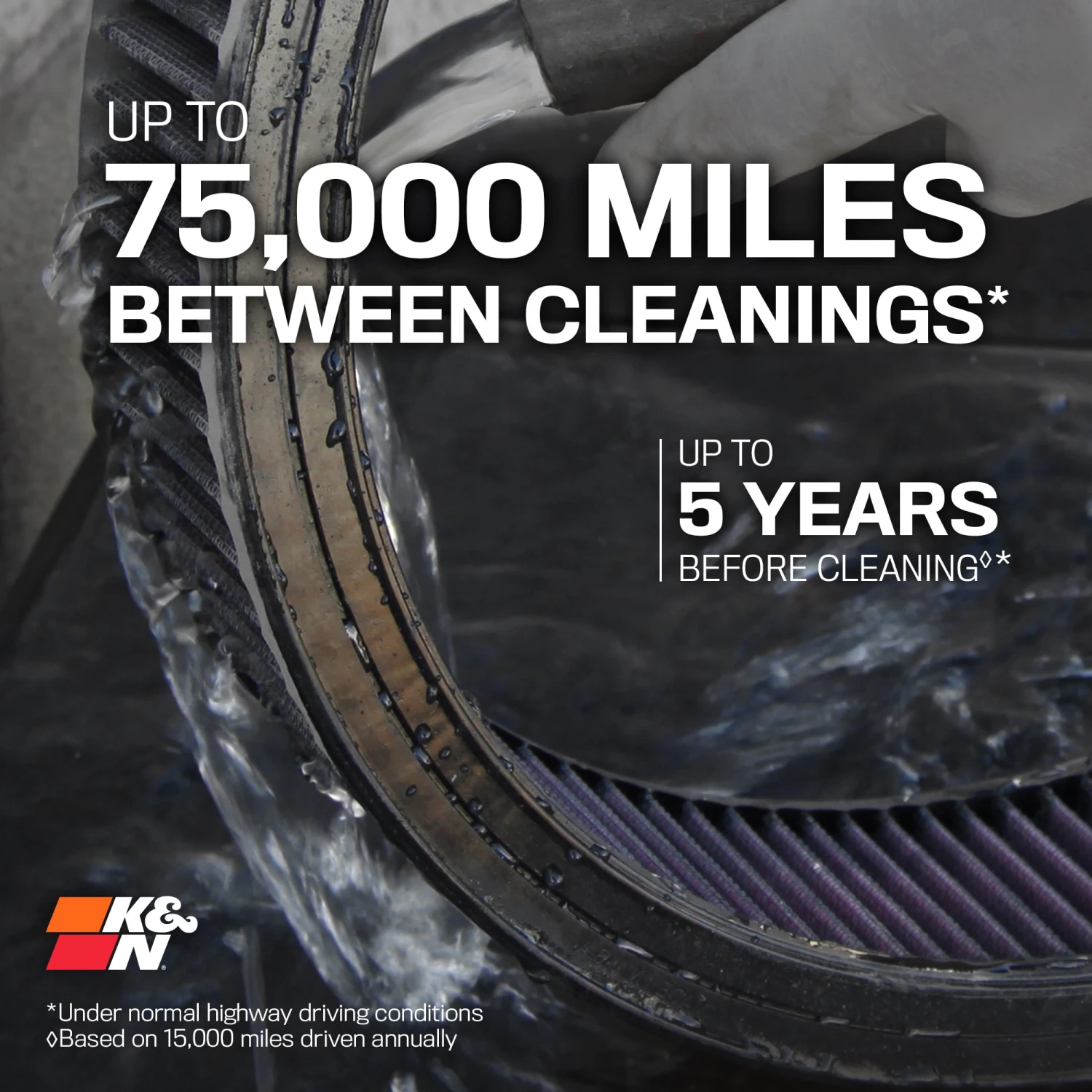 K&N High-Flow Original Lifetime Engine Air Filter - FORD MONDEO IV L4-2.2L DSL 3 K&N High-Flow Original Lifetime Engine Air Filter - FORD MONDEO IV L4-2.2L DSL - Image 3