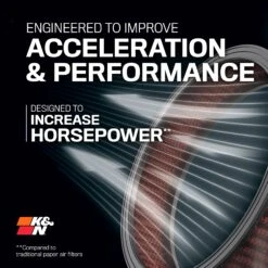 K&N High-Flow Original Lifetime Engine Air Filter - BMW 120i L4-2.0L F/I -Auto Filter Shop PERFORM 2ROUND 12