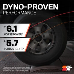 K&N Cold Air Intake - High-flow, Roto-mold Tube - FORD F150 V6-3.3L -Auto Filter Shop Performance 57 2604