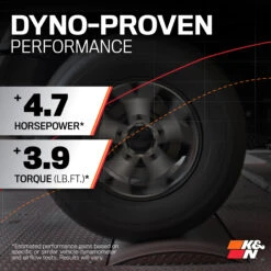 K&N Cold Air Intake - High-flow, Roto-mold Tube - CHEVROLET COLORADO L4-2.5L 16 K&N Cold Air Intake - High-flow, Roto-mold Tube - CHEVROLET COLORADO L4-2.5L -Auto Filter Shop Performance 57 3107 1